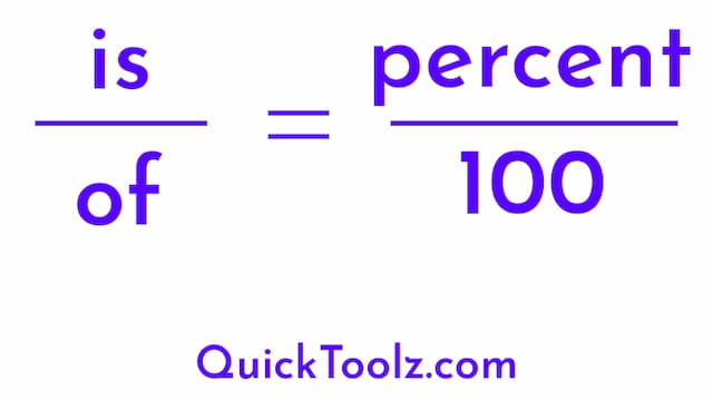 Percentage calculator quicktoolz